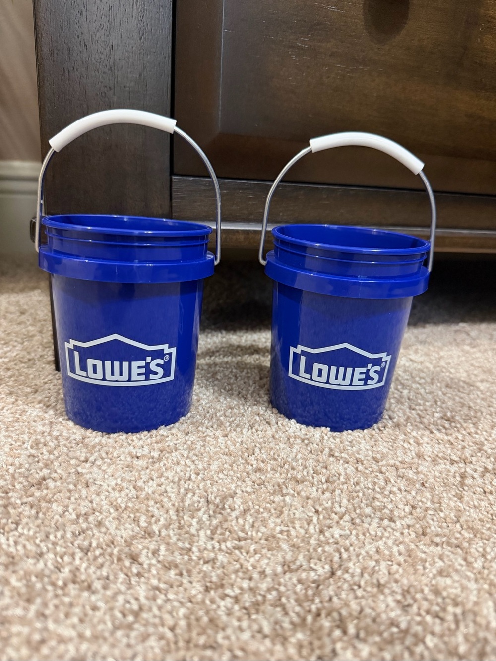 NEW- Set of 2 Lowe’s Mini Buckets